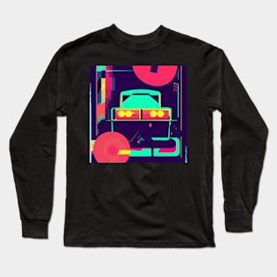 Retro Abstract Art Long Sleeve T-Shirt